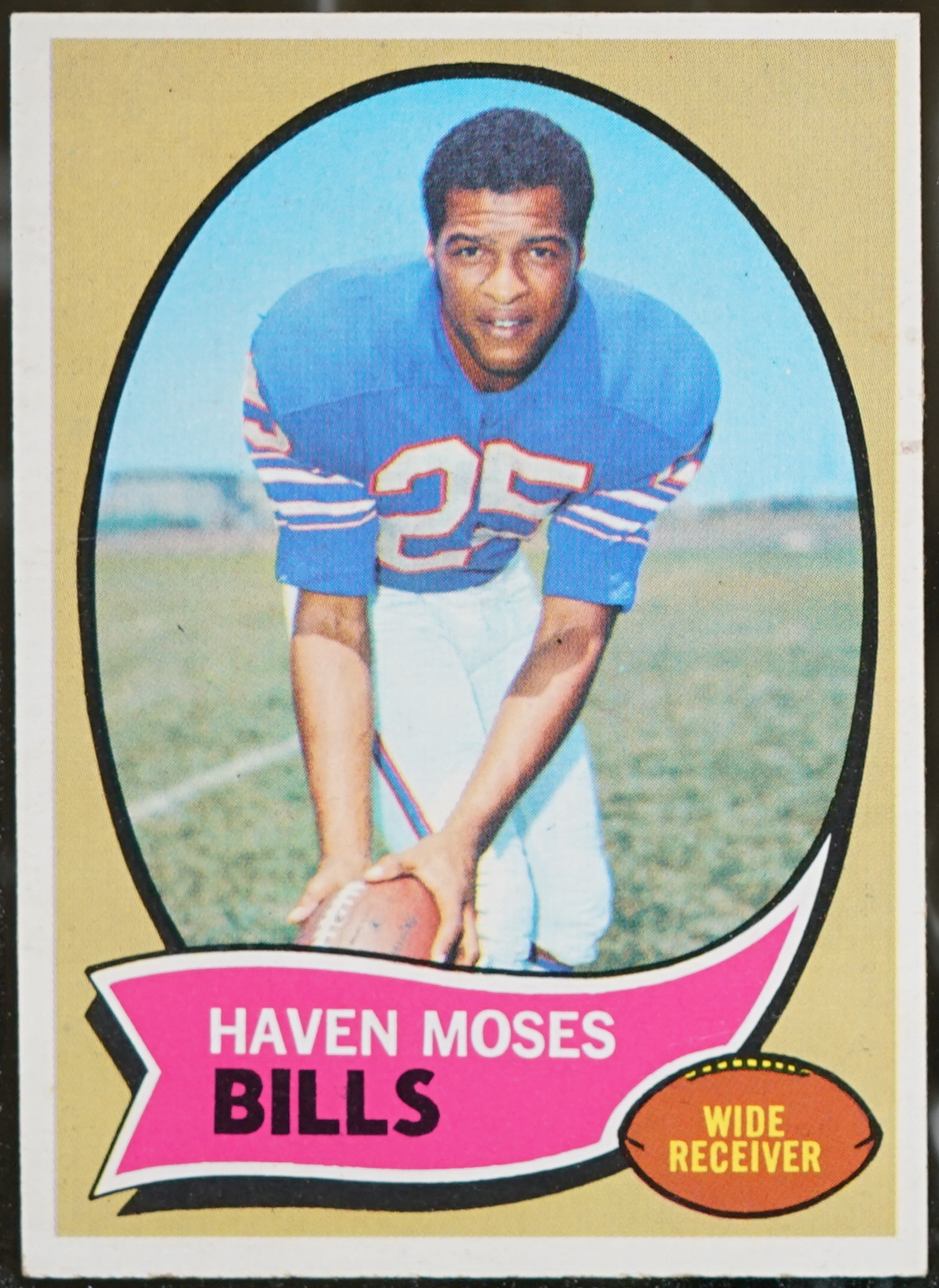 1970 Topps Football Haven Moses #165 EX