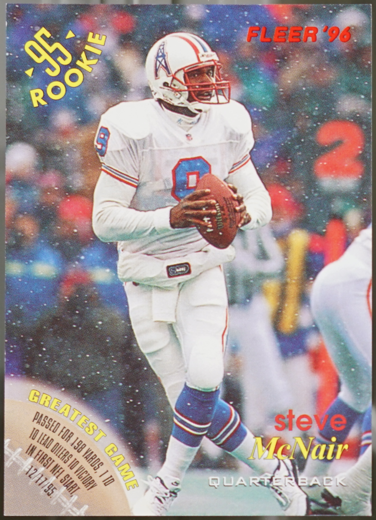 1996 Fleer Shell FACT Football Steve McNair #54 NM - Picture 1 of 2